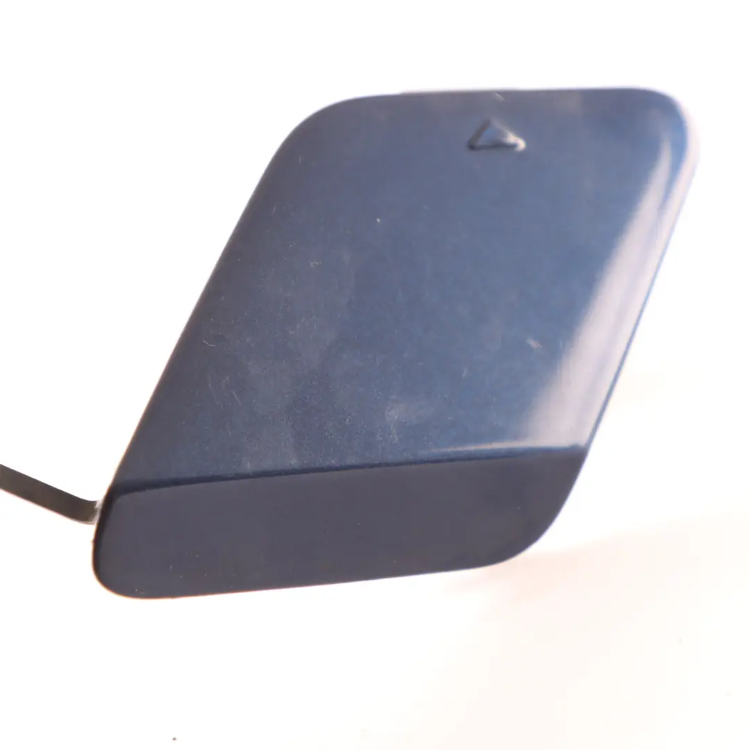 Bumper Flap BMW F20 F21 Towing Eye Cover Tiefseeblau Deep Sea Blue A76 to Rear with Part number 0038888 Rear Bumper Flap BMW F20 F21 Towing Eye Cover Tiefseeblau Deep Sea Blue A76 - SKU 0038888-DSB - Part number 0038888