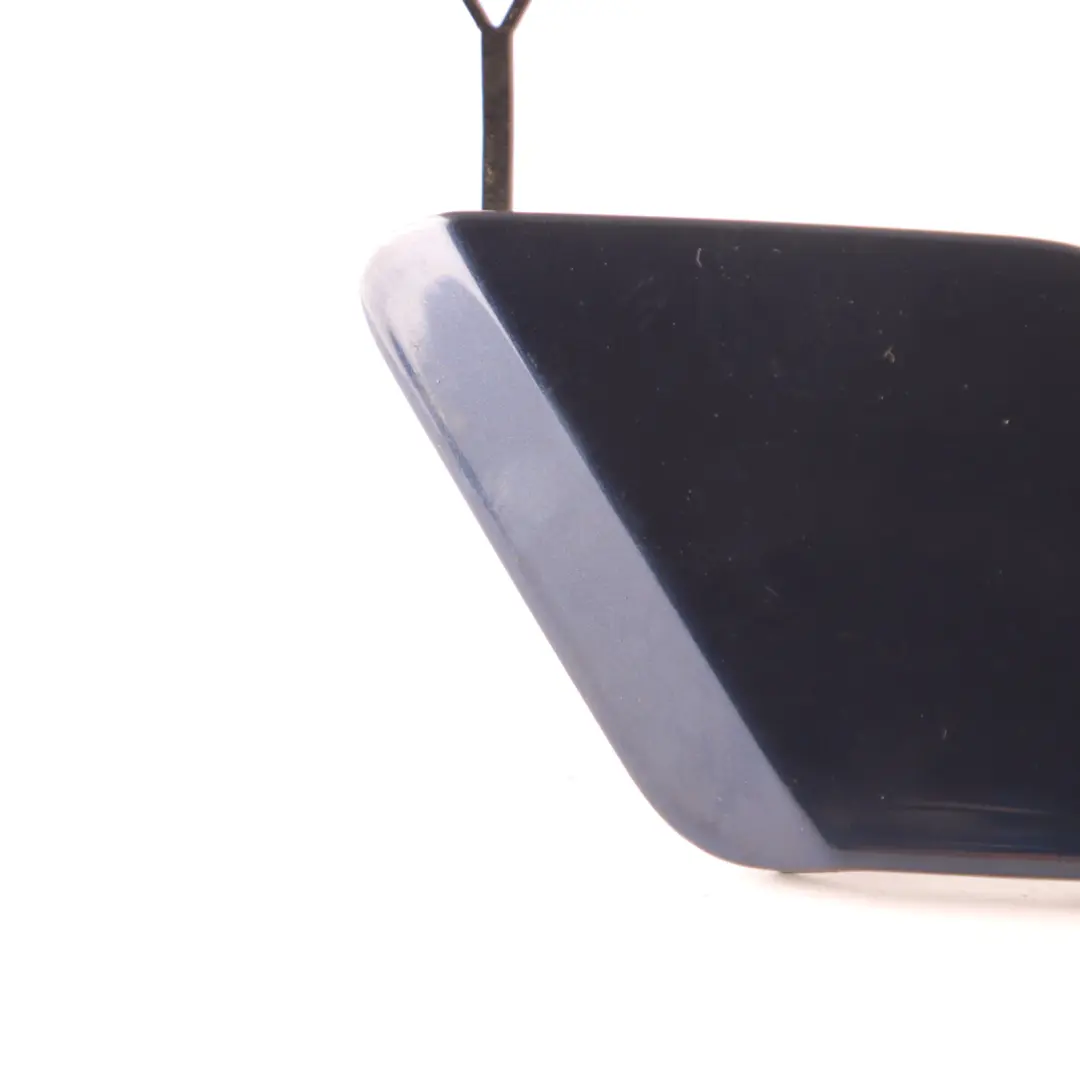 Bumper Flap BMW F20 F21 Towing Eye Cover Tiefseeblau Deep Sea Blue A76 to Rear with Part number 0038888 Rear Bumper Flap BMW F20 F21 Towing Eye Cover Tiefseeblau Deep Sea Blue A76 - SKU 0038888-DSB - Part number 0038888