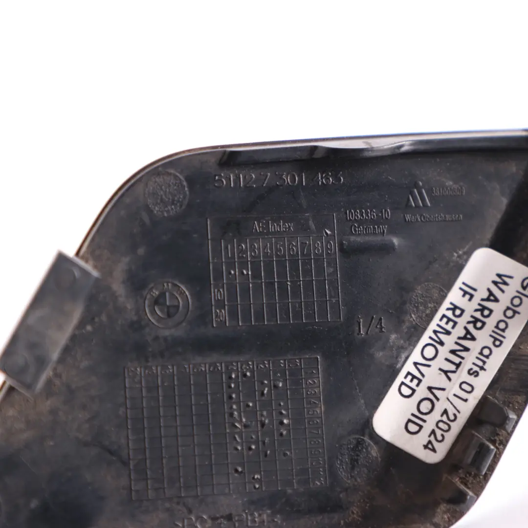 BMW F20 F21 Abschleppöse Haken Heckstoßstange Schwarz 2 Schwarz-668 - SKU 0038888-SCH - Teilenummer 0038888