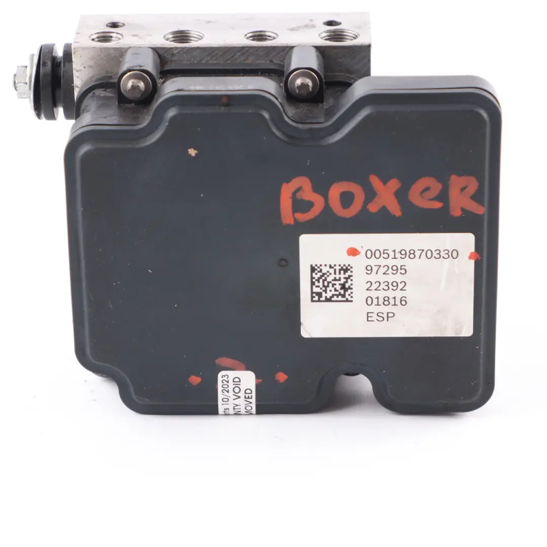 Citroen Relais Bremspumpe ABS Modul Hydraulikeinheit 00 für Peugeot Boxer mit Teilenummer 00519870330 Peugeot Boxer Citroen Relais Bremspumpe ABS Modul Hydraulikeinheit 00 - SKU 519870330 - Teilenummer 00519870330