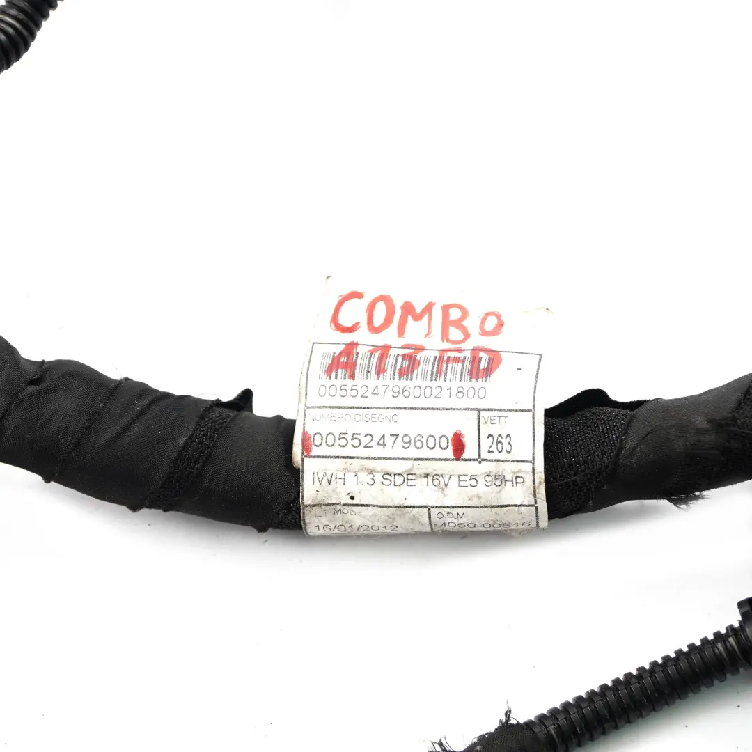 A13FD Faisceau de câblage du moteur pour Opel Combo D 1.3 Cdti à propos du numéro de pièce 00552479600 Opel Combo D 1.3 Cdti A13FD Faisceau de câblage du moteur - SKU 00552479600 - Numéro de pièce 00552479600