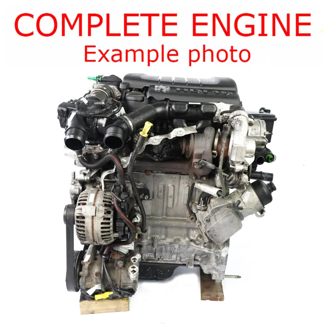 Peugeot 207 307 Citroen C3 C4 1.6 HDi 90HP Complete Engine 9HX DV6ATED4 WARRANTY - SKU 0135HV-1 - Part number 0135HV