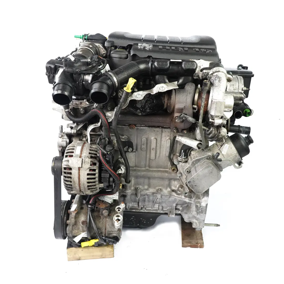 Peugeot 207 307 Citroen C3 C4 1.6 HDi 90HP Complete Engine 9HX DV6ATED4 WARRANTY - SKU 0135HV-1 - Part number 0135HV