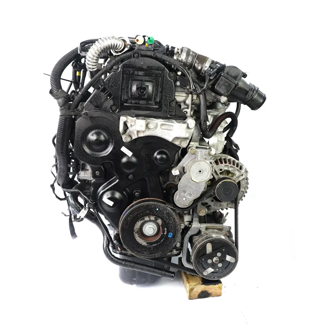 Peugeot 207 307 Citroen C3 C4 1.6 HDi 90HP Complete Engine 9HX DV6ATED4 WARRANTY - SKU 0135HV-1 - Part number 0135HV