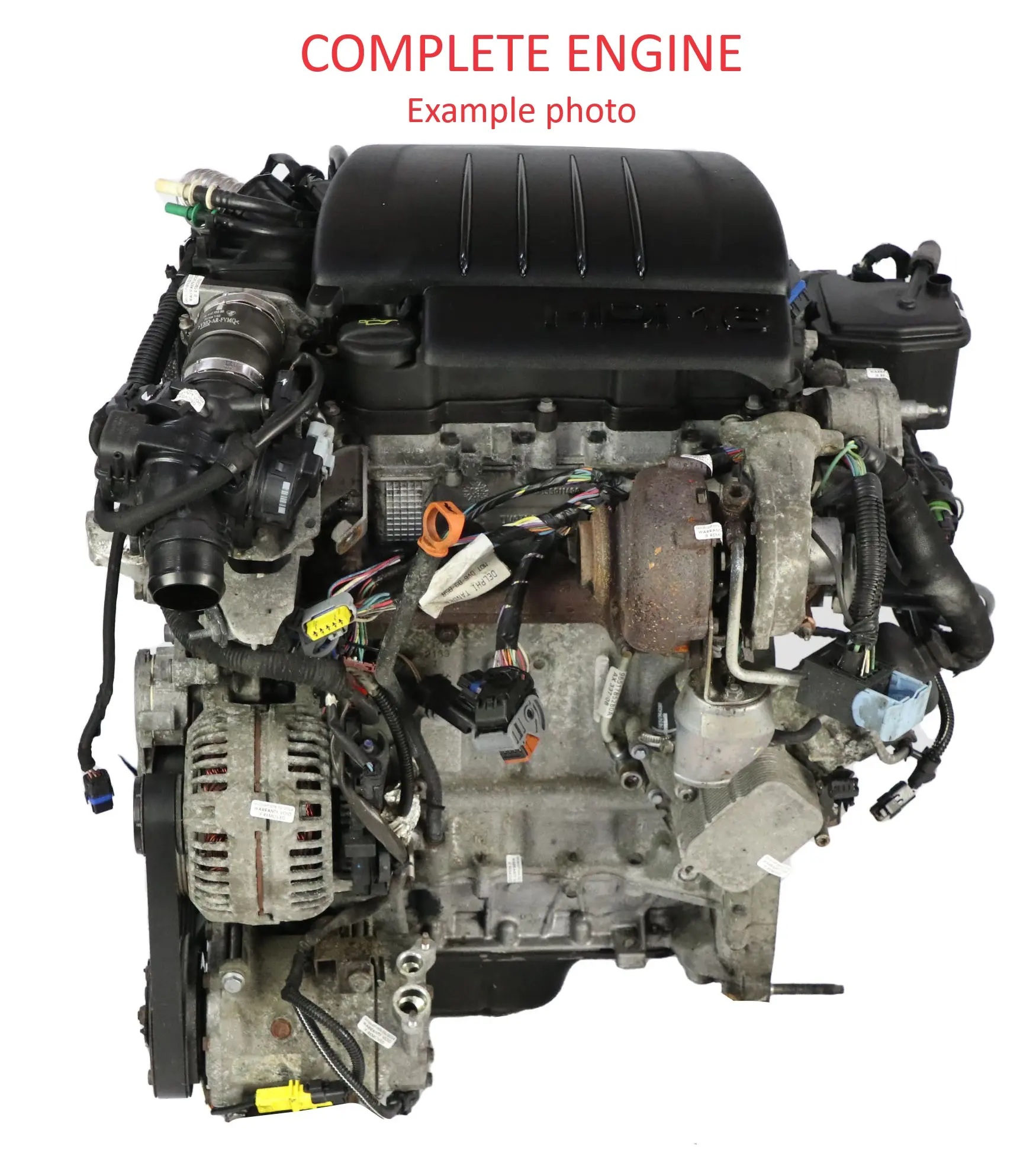 Citroen C4 Peugeot 307 1.6 HDi Motore Nudo 9H01 DV6TED4 159 000 km, GARANZIA