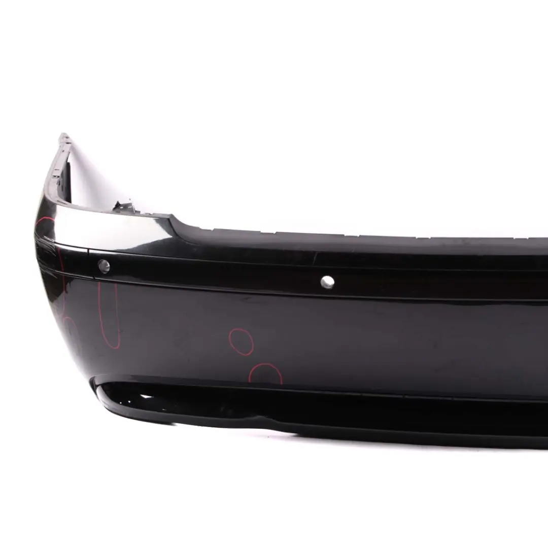 BMW 7 E65 E66 E67 1 Rear Bumper Trim Panel Black Sapphire Metallic - 475 - SKU 0136743-BS1 - Part number 0136743