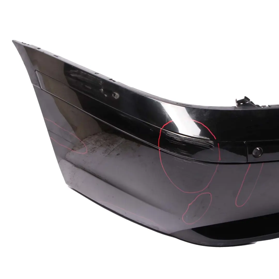BMW 7 E65 E66 E67 1 Rear Bumper Trim Panel Black Sapphire Metallic - 475 - SKU 0136743-BS1 - Part number 0136743