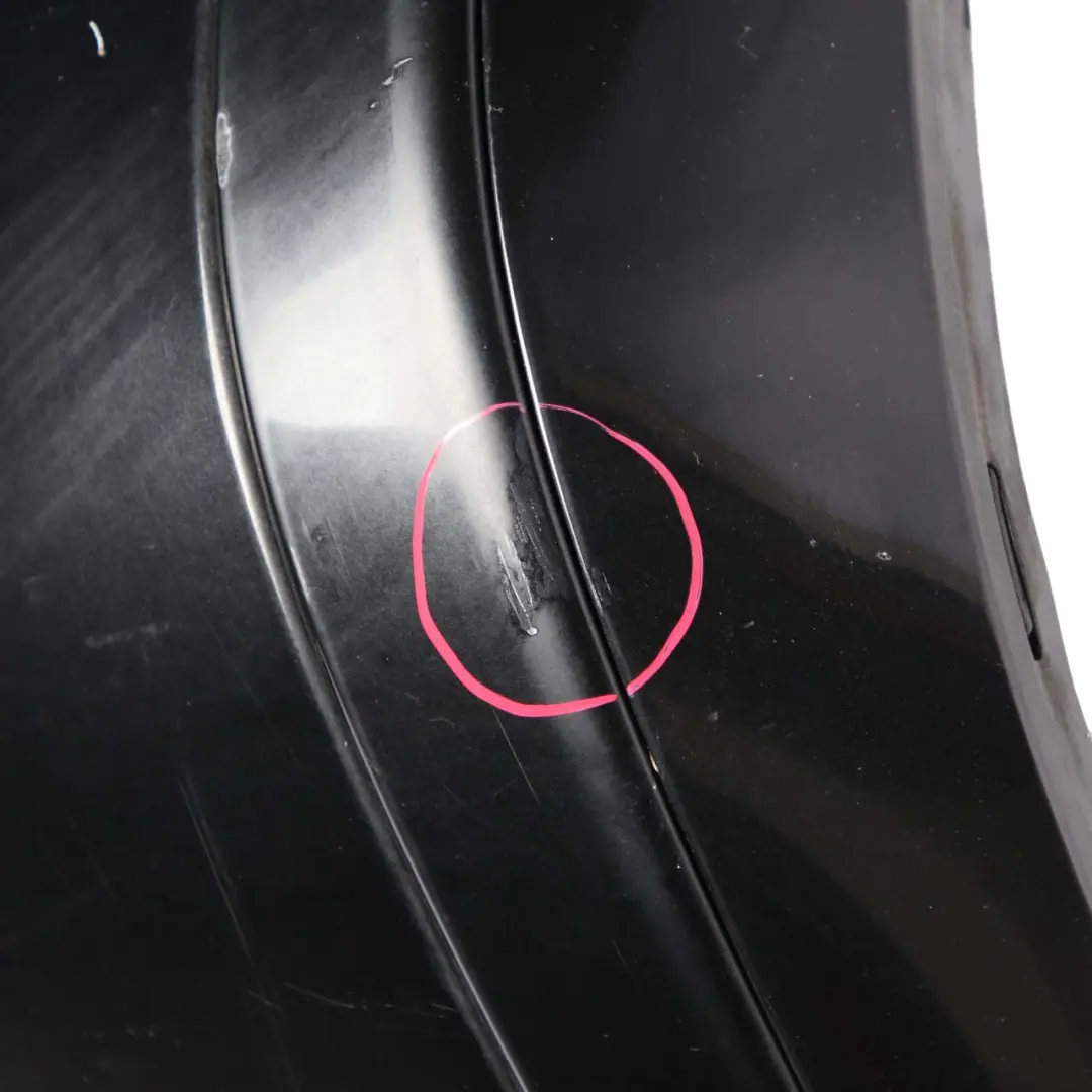 BMW 7 E65 E66 E67 1 Rear Bumper Trim Panel Black Sapphire Metallic - 475 - SKU 0136743-BS1 - Part number 0136743