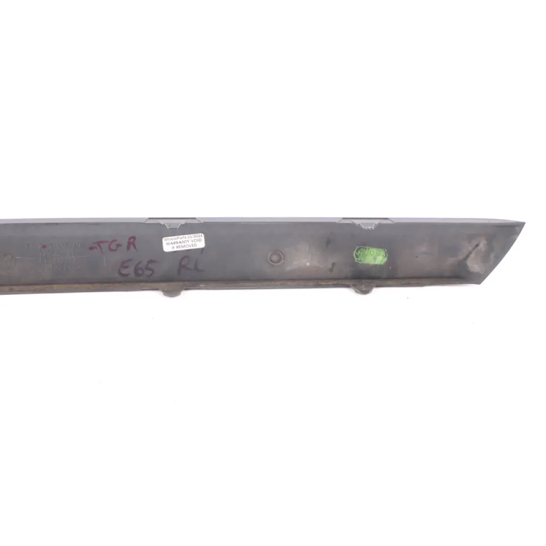 BMW E65 Stoßstange Schutzleiste hinten links Formteil Schwarz Saphir 475 7135605 - SKU 0136751-TGR - Teilenummer 0136751