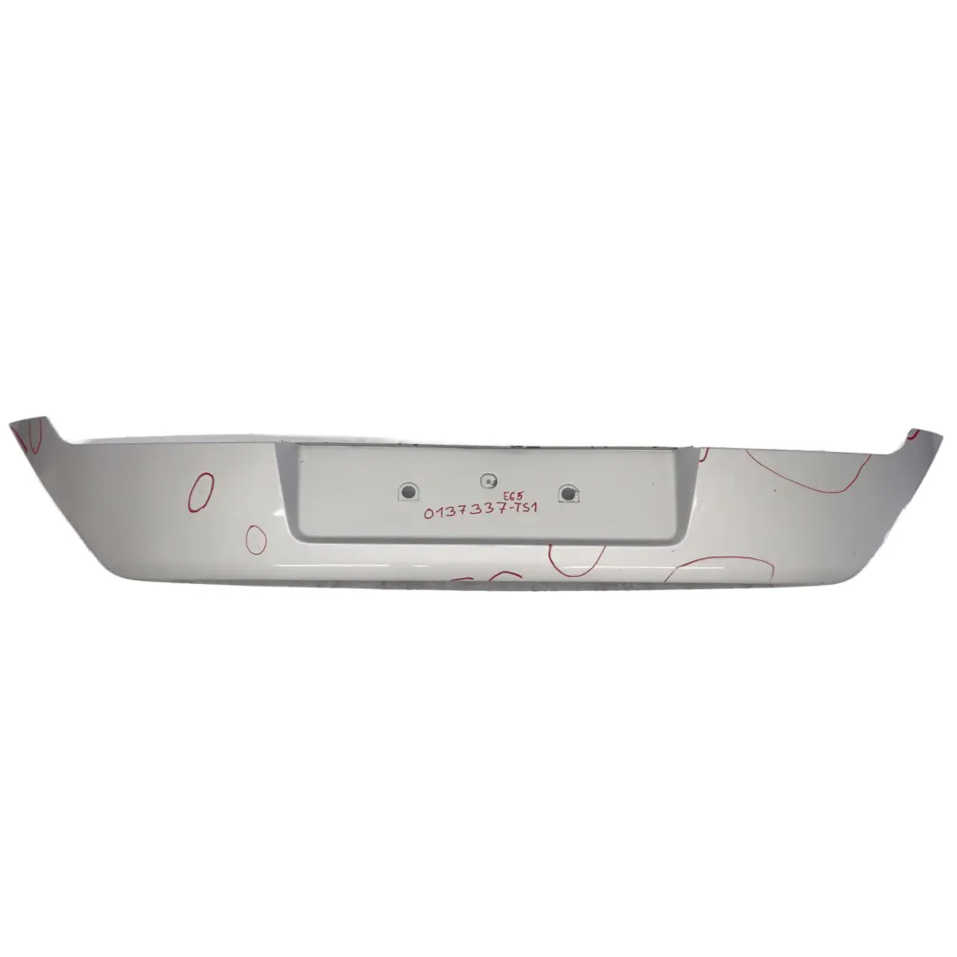 Finisher Boot Trunk Lid Tailgate Titansilber Silver Metallic 354 to BMW 7 E65 E66 with Part number 0137337 BMW 7 E65 E66 Finisher Boot Trunk Lid Tailgate Titansilber Silver Metallic 354 - SKU 0137337-TS1 - Part number 0137337