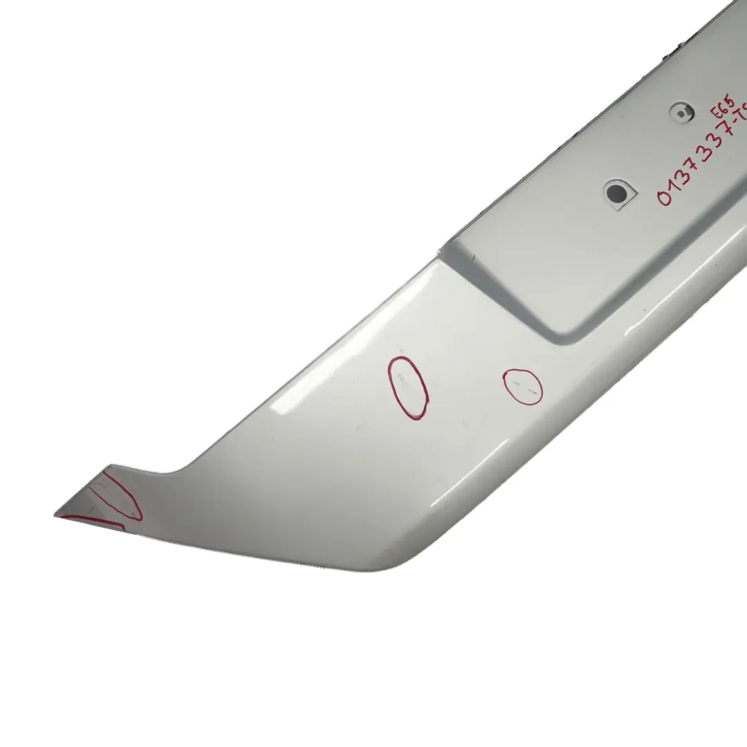 Finisher Boot Trunk Lid Tailgate Titansilber Silver Metallic 354 to BMW 7 E65 E66 with Part number 0137337 BMW 7 E65 E66 Finisher Boot Trunk Lid Tailgate Titansilber Silver Metallic 354 - SKU 0137337-TS1 - Part number 0137337