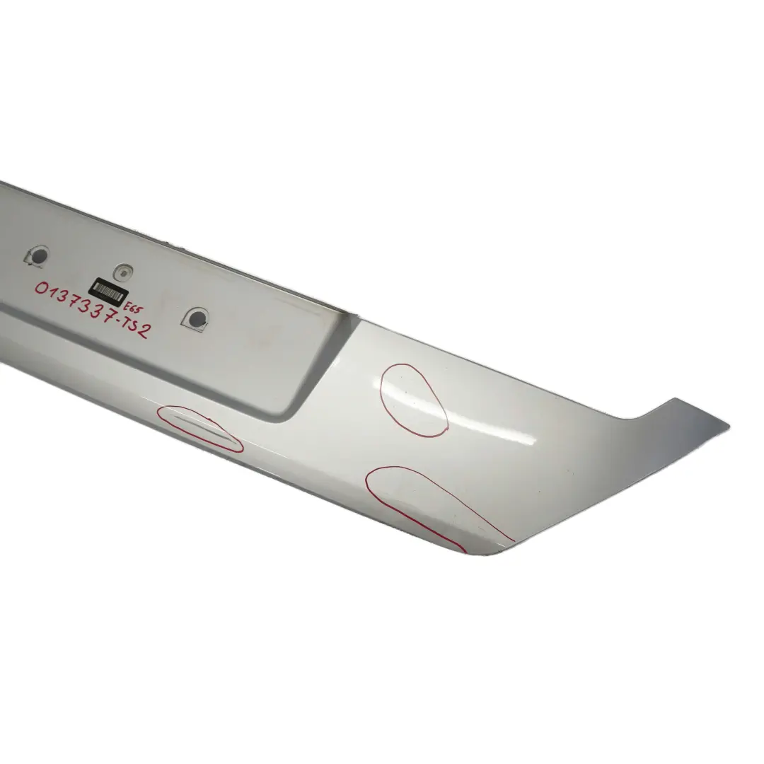 Boot Trunk Lid Tailgate Finisher Titansilber Silver Metallic 354 to BMW 7 E65 E66 with Part number 0137337 BMW 7 E65 E66 Boot Trunk Lid Tailgate Finisher Titansilber Silver Metallic 354 - SKU 0137337-TS2 - Part number 0137337