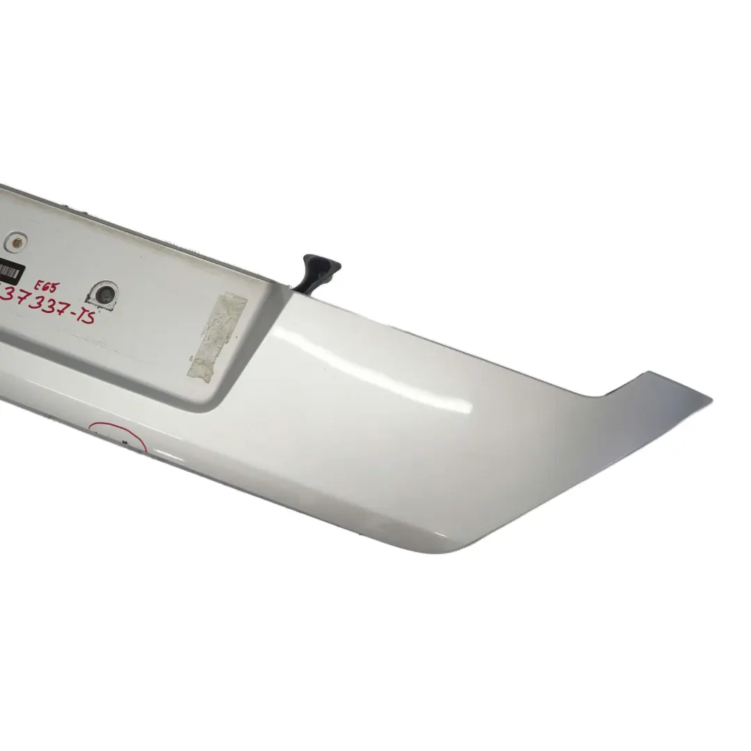 Finisher Trunk Boot Lid Tailgate Titansilber Silver Metallic 354 to BMW 7 E65 E66 with Part number 0137337 BMW 7 E65 E66 Finisher Trunk Boot Lid Tailgate Titansilber Silver Metallic 354 - SKU 0137337-TS - Part number 0137337