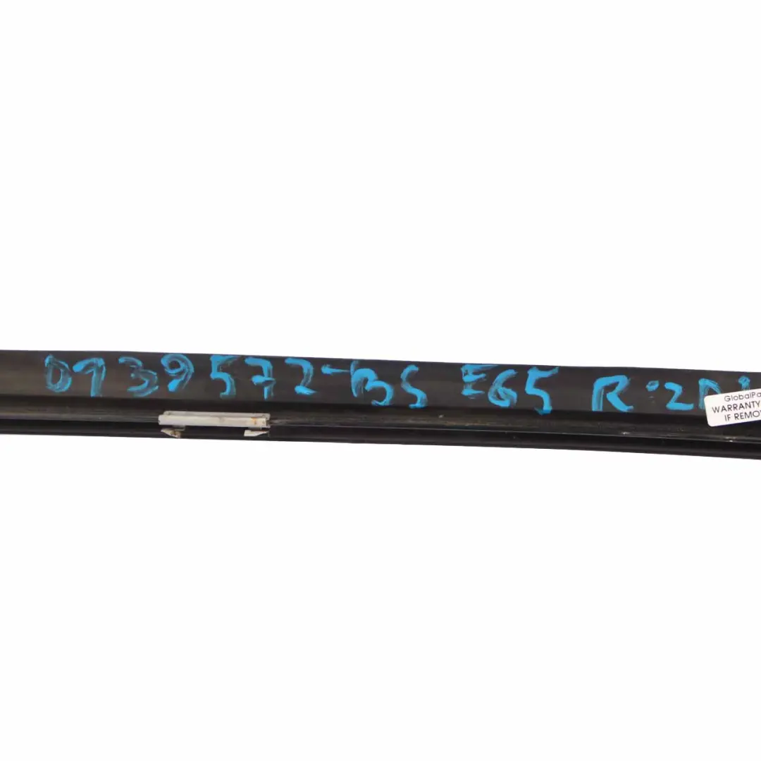 BMW E65 Roof Moulding Railing Gutter Trim Left N/S Black Sapphire Metallic - 475 - SKU 0139572-BS - Part number 0139572
