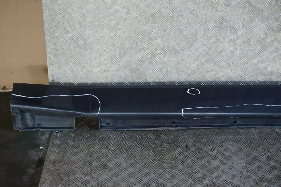 BMW 7 Series E65 Door Sill Cover Skirt Left N/S Toledoblau Toledo Blue Blau - SKU 0140037-TDB - Part number 0140037