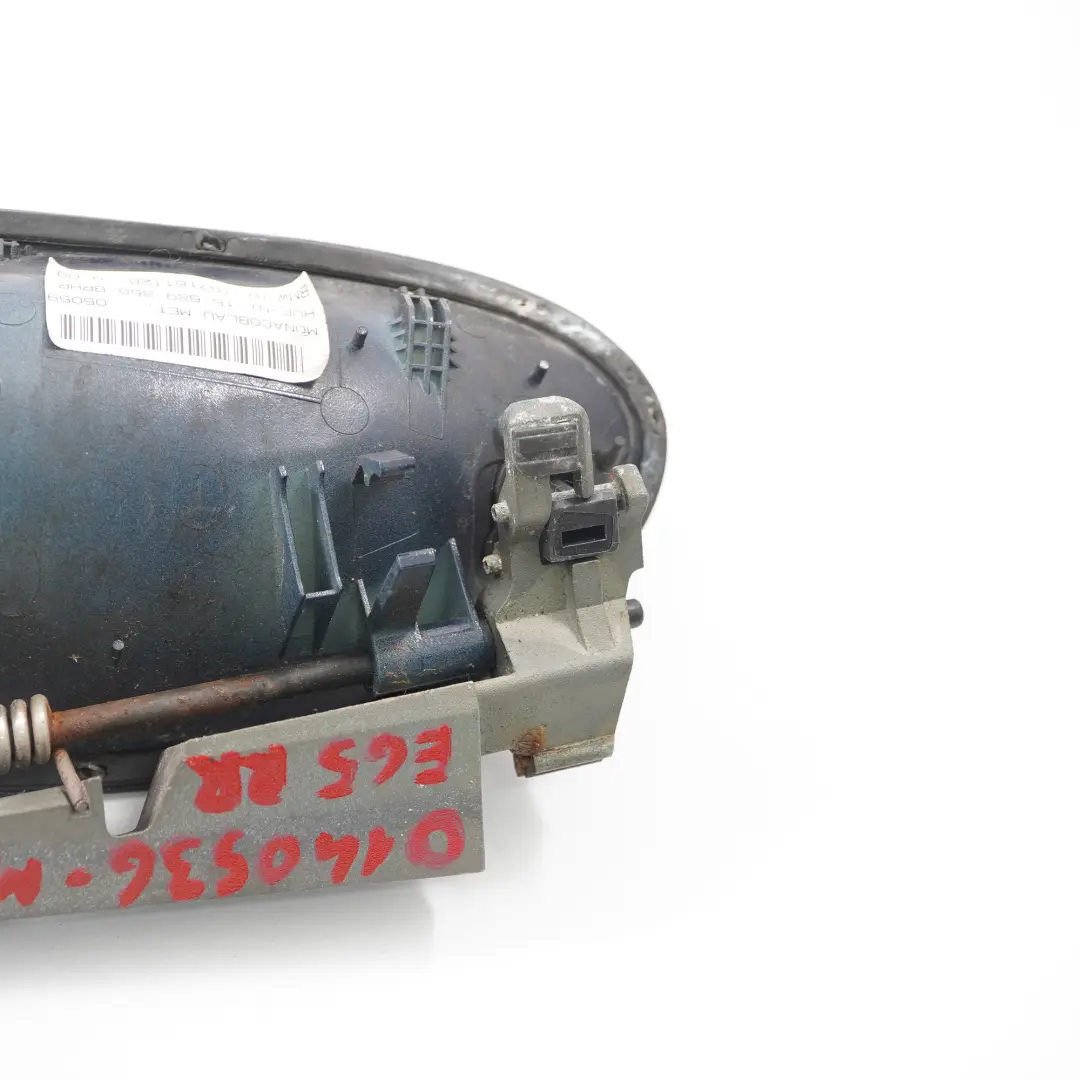  Door Handle BMW E65 E66 Rear Right Grab O/S Monacoblau Monaco Blue Metallic A35 - SKU 0140536-MB - Part number 0140536