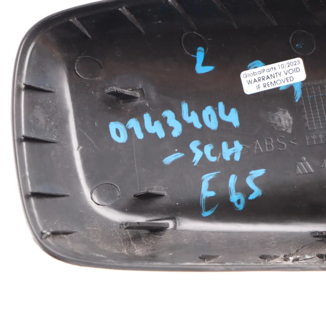 BMW E46 E65 Tapa para espejo retrovisor izquierdo Carcasa Schwarz 2 Negro 668 - SKU 0143404-SCH - Número de pieza 0143404
