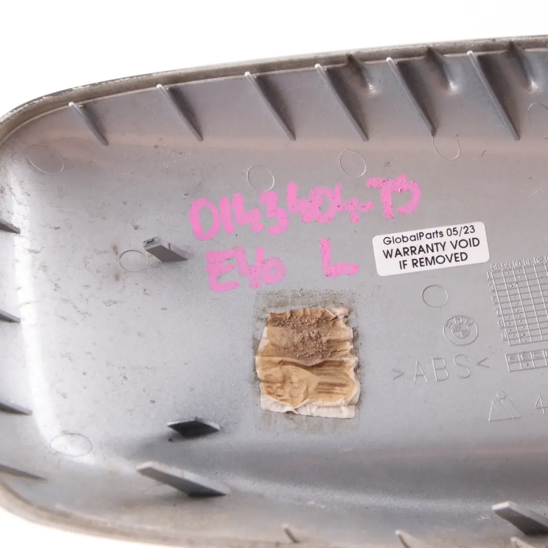 Wing Mirror Cover BMW E46 E65 Cap Casing Left N/S Titansilber Titan Silver 354 to with Part number 0143404 Wing Mirror Cover BMW E46 E65 Cap Casing Left N/S Titansilber Titan Silver 354 - SKU 0143404-TS - Part number 0143404