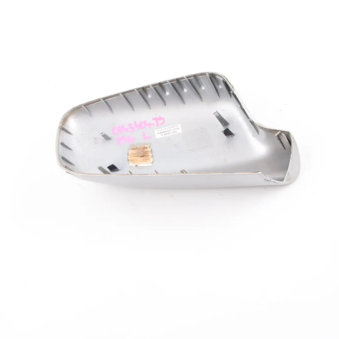 Wing Mirror Cover BMW E46 E65 Cap Casing Left N/S Titansilber Titan Silver 354 to with Part number 0143404 Wing Mirror Cover BMW E46 E65 Cap Casing Left N/S Titansilber Titan Silver 354 - SKU 0143404-TS - Part number 0143404