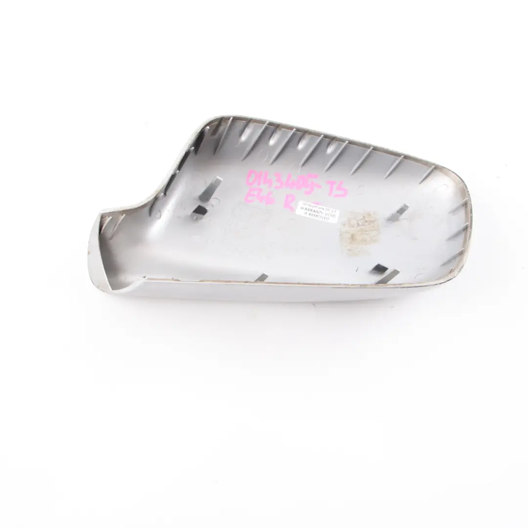 Wing Mirror Cover BMW E46 E65 Cap Casing Right O/S Titansilber Titan Silver 354 to with Part number 0143405 Wing Mirror Cover BMW E46 E65 Cap Casing Right O/S Titansilber Titan Silver 354 - SKU 0143405-TS - Part number 0143405
