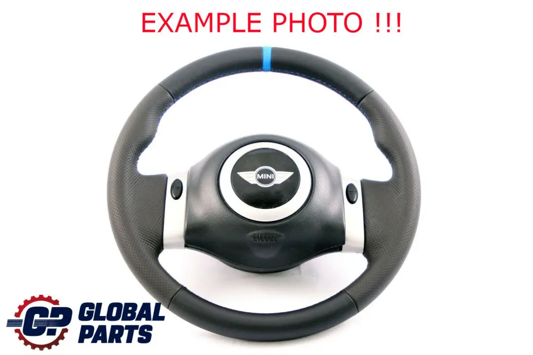 Mini Cooper R50 R52 Cooper NUOVA Pelle Nera Volante 2 Raggi - SKU 0146479-8 - Numero di parte 0146479