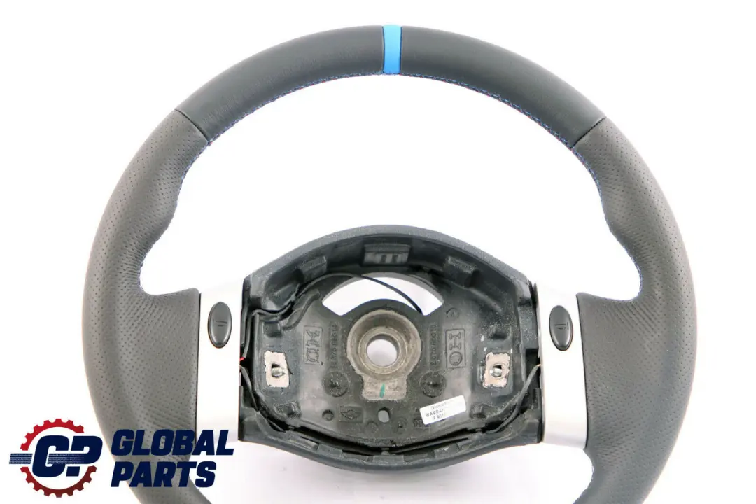 Mini Cooper R50 R52 R53 NEW Black Leather Steering Wheel 2 Spoke Trim - SKU 0146479-8 - Part number 0146479
