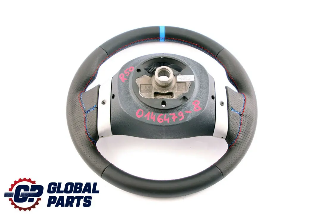 Lenkrad NEU Leder Schwarz mit 2 Speichen für Mini Cooper R50 R52 R53 mit Teilenummer 0146479 Mini Cooper R50 R52 R53 Lenkrad NEU Leder Schwarz mit 2 Speichen - SKU 0146479-8 - Teilenummer 0146479