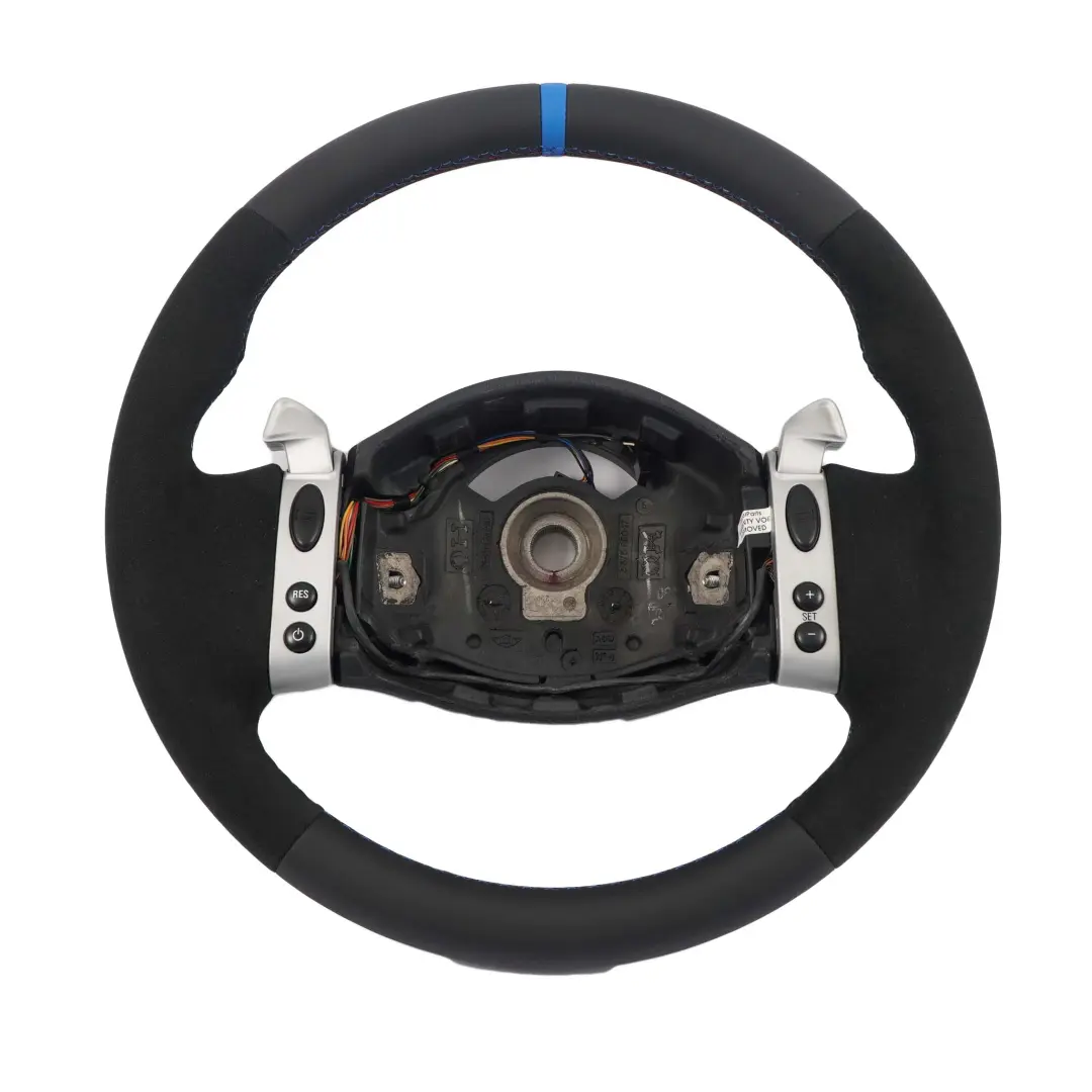 NUEVO Volante Deportivo Cuero Negro Steptronic Multifuncion para Mini Cooper R50 con número de pieza 0146480 Mini Cooper R50 NUEVO Volante Deportivo Cuero Negro Steptronic Multifuncion - SKU 0146480-2 - Número de pieza 0146480