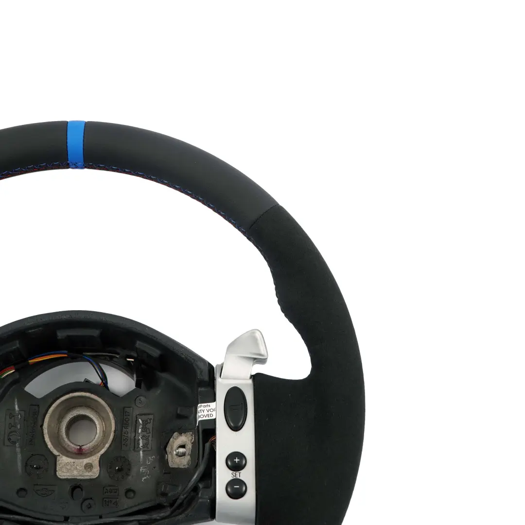 NUEVO Volante Deportivo Cuero Negro Steptronic Multifuncion para Mini Cooper R50 con número de pieza 0146480 Mini Cooper R50 NUEVO Volante Deportivo Cuero Negro Steptronic Multifuncion - SKU 0146480-2 - Número de pieza 0146480