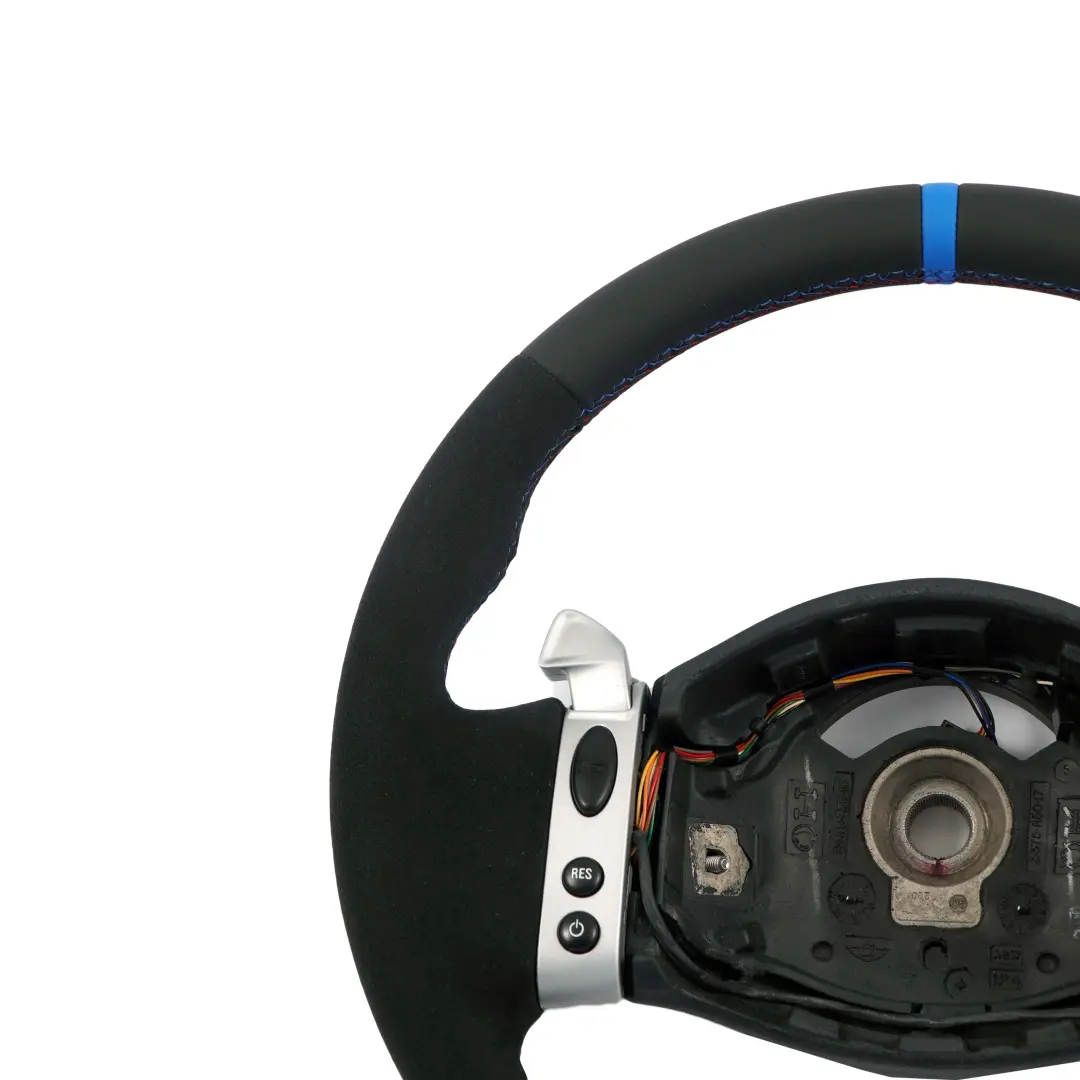 NUEVO Volante Deportivo Cuero Negro Steptronic Multifuncion para Mini Cooper R50 con número de pieza 0146480 Mini Cooper R50 NUEVO Volante Deportivo Cuero Negro Steptronic Multifuncion - SKU 0146480-2 - Número de pieza 0146480