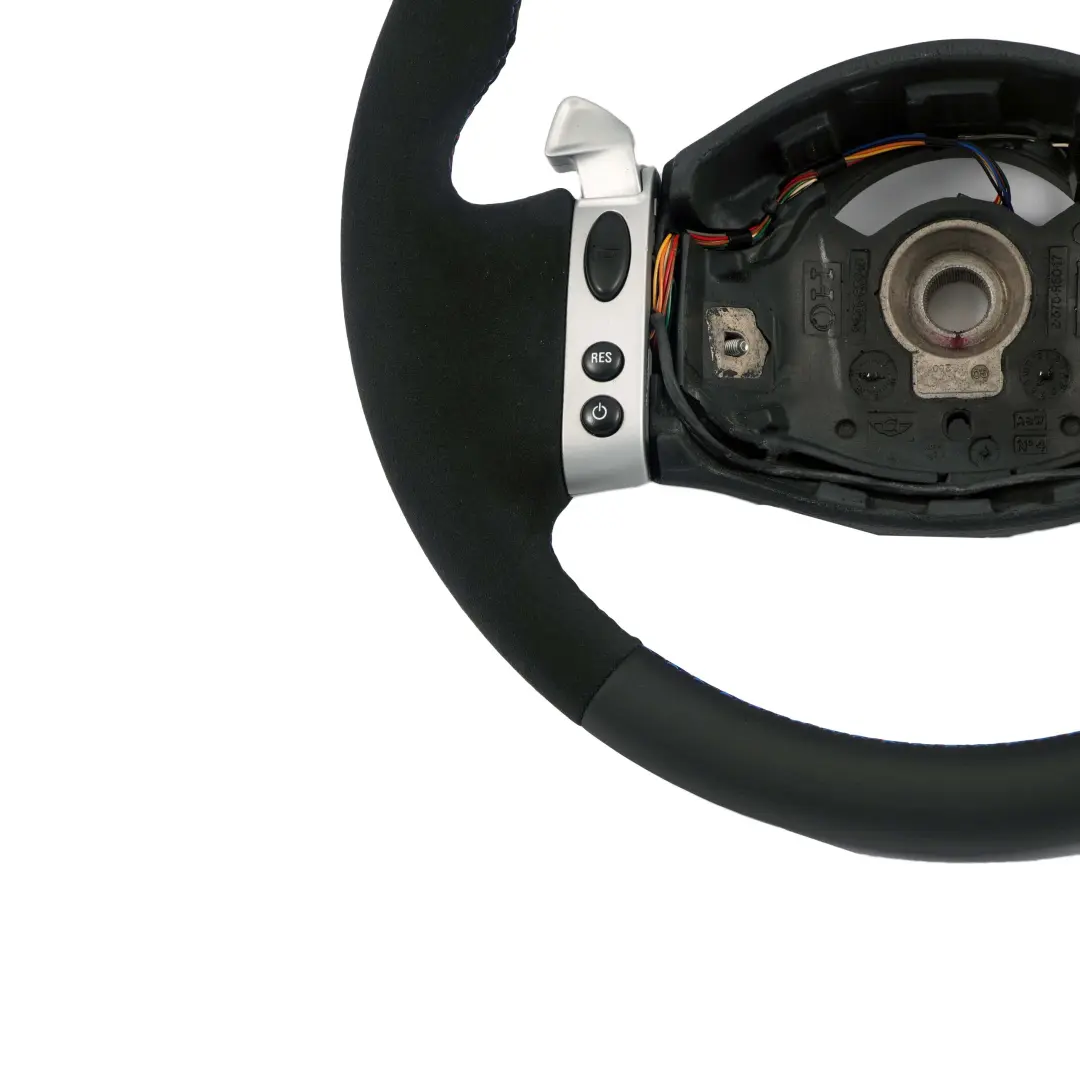 Leather Sport Steering Wheel Steptronic Multifunction to Mini Cooper R50 NEW Black with Part number 0146480 Mini Cooper R50 NEW Black Leather Sport Steering Wheel Steptronic Multifunction - SKU 0146480-2 - Part number 0146480