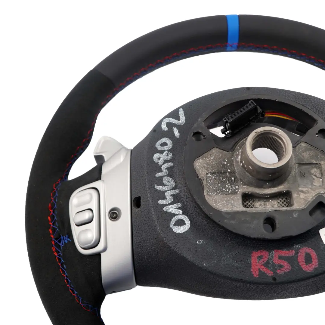 Mini R50 R53 Volant Sport Neuf en Cuir Noir / Alcantara Steptronic Multifonction - SKU 0146480-2 - Numéro de pièce 0146480