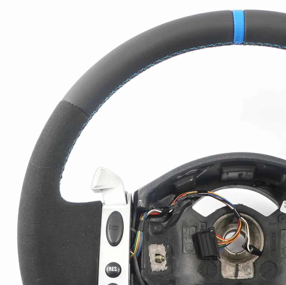 NUOVO Volante Nero Pelle / Alcantara Steptronic Multifunzione per Mini R50 R52 R53 con numero di parte 0146480 Mini R50 R52 R53 NUOVO Volante Nero Pelle / Alcantara Steptronic Multifunzione - SKU 0146480-5 - Numero di parte 0146480