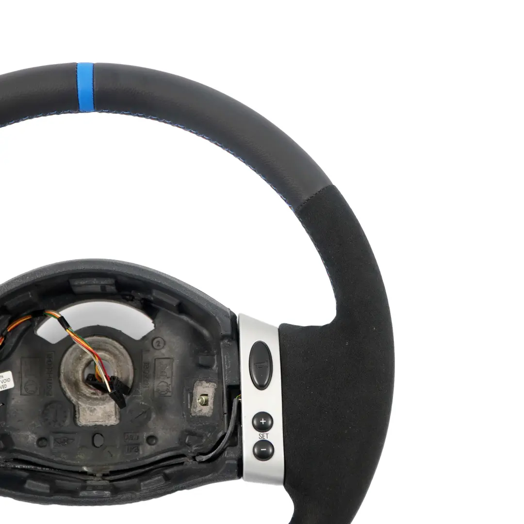 Leather / Alcantara Sport Steering Wheel Multifunction to Mini Cooper R50 NEW Black with Part number 0146480 Mini Cooper R50 NEW Black Leather / Alcantara Sport Steering Wheel Multifunction - SKU 0146480-7 - Part number 0146480