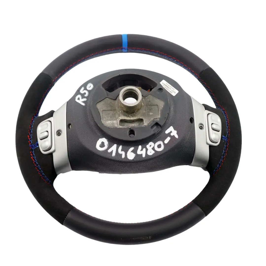 Mini Cooper R50 NUOVA Pelle Nera / Alcantara Sport Volante Multifunzione - SKU 0146480-7 - Numero di parte 0146480
