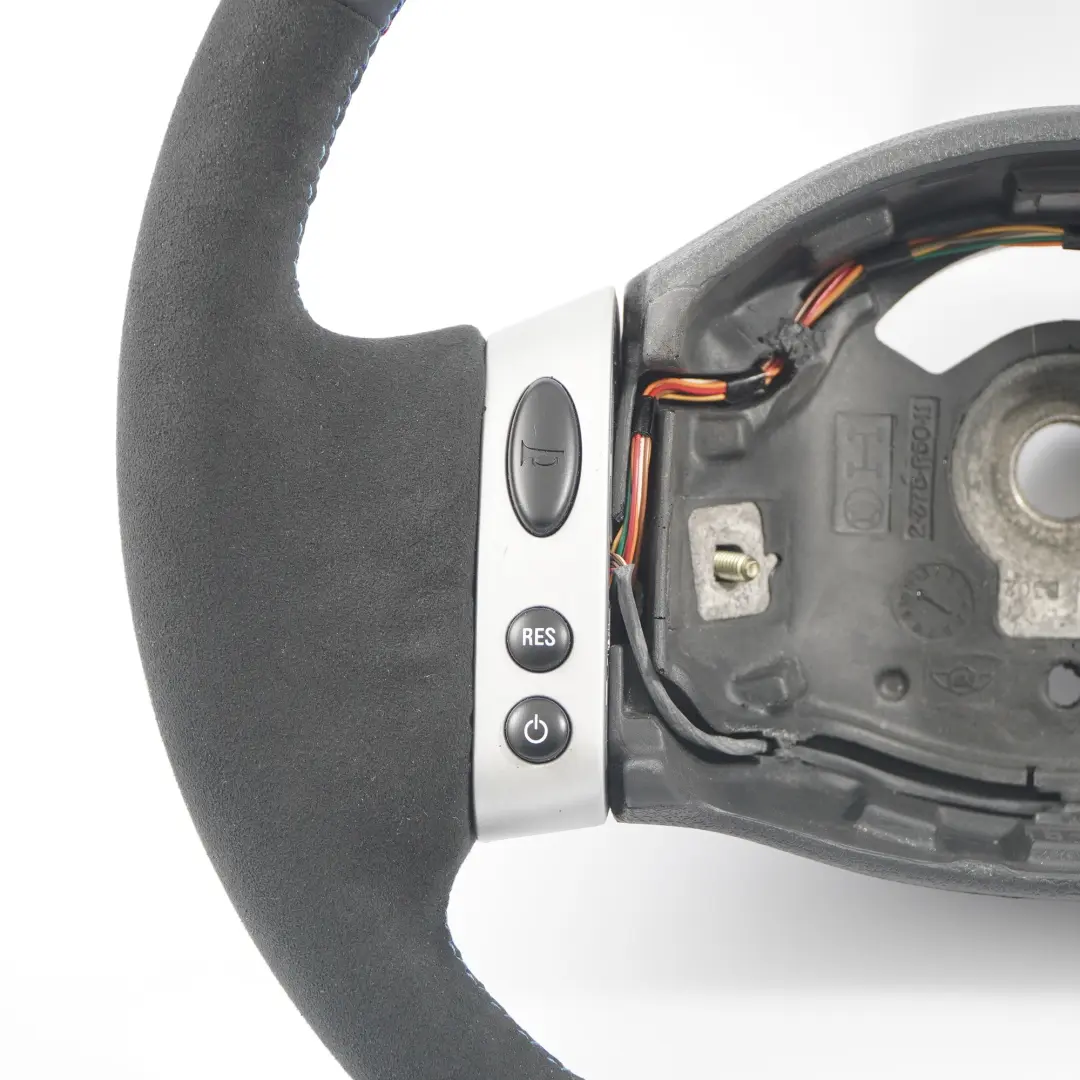 NUOVA Pelle Nera / Alcantara Sport Volante Multifunzione per Mini Cooper R50 con numero di parte 0146480 Mini Cooper R50 NUOVA Pelle Nera / Alcantara Sport Volante Multifunzione - SKU 0146480-7 - Numero di parte 0146480