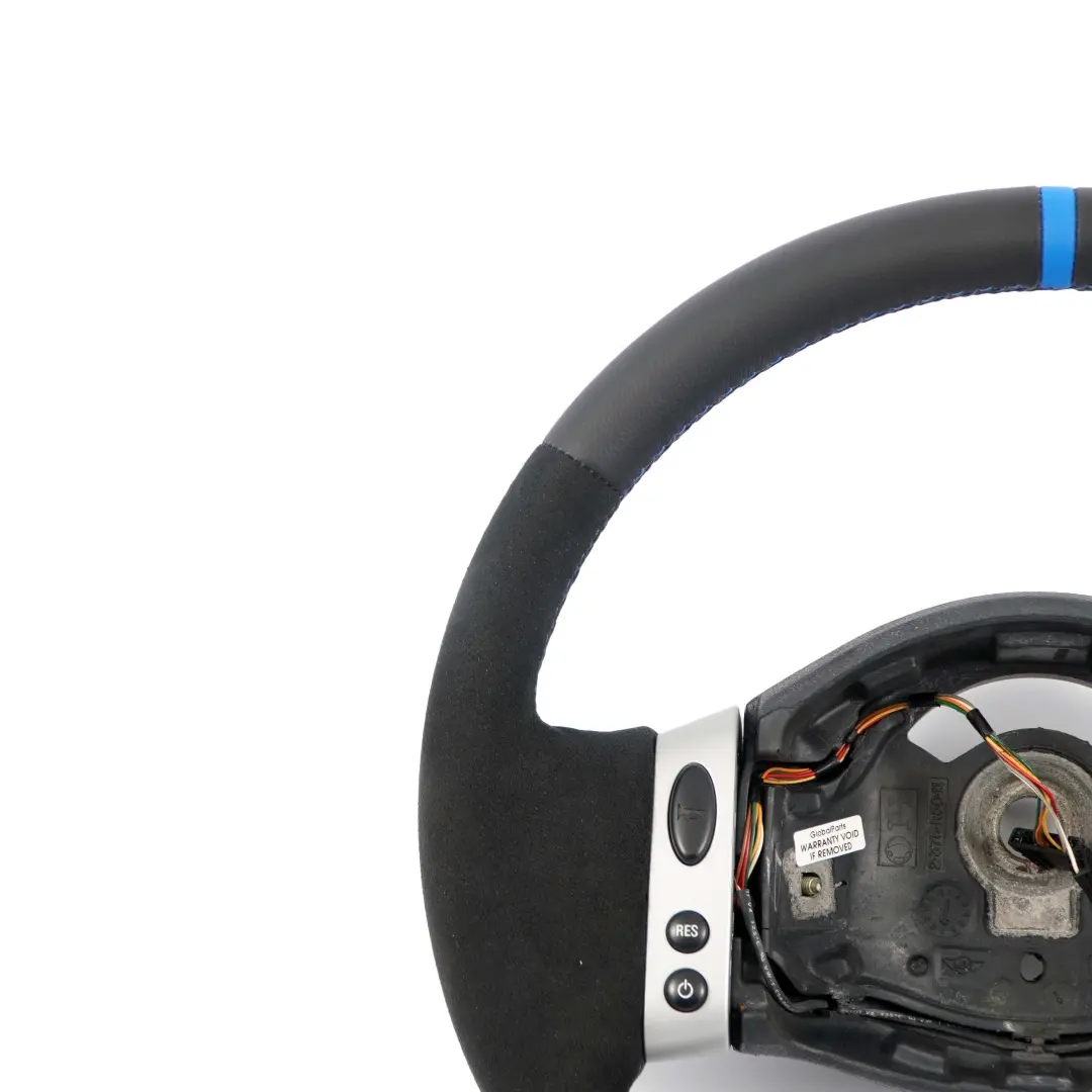 NUOVA Pelle Nera / Alcantara Sport Volante Multifunzione per Mini Cooper R50 con numero di parte 0146480 Mini Cooper R50 NUOVA Pelle Nera / Alcantara Sport Volante Multifunzione - SKU 0146480-7 - Numero di parte 0146480