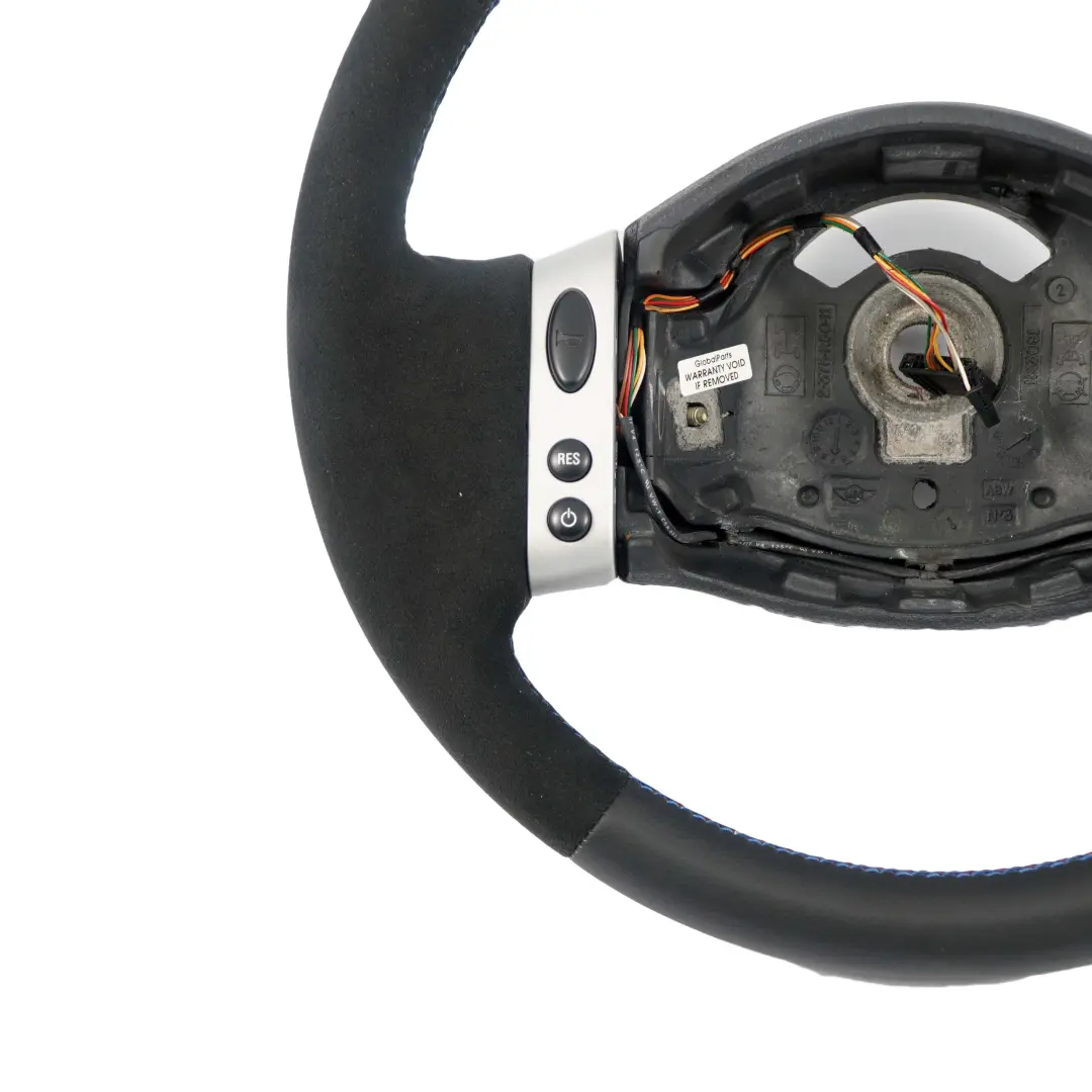 Mini Cooper R50 NEU Schwarz Leder / Alcantara Sportlenkrad Lenkrad Multifunktion - SKU 0146480-7 - Teilenummer 0146480