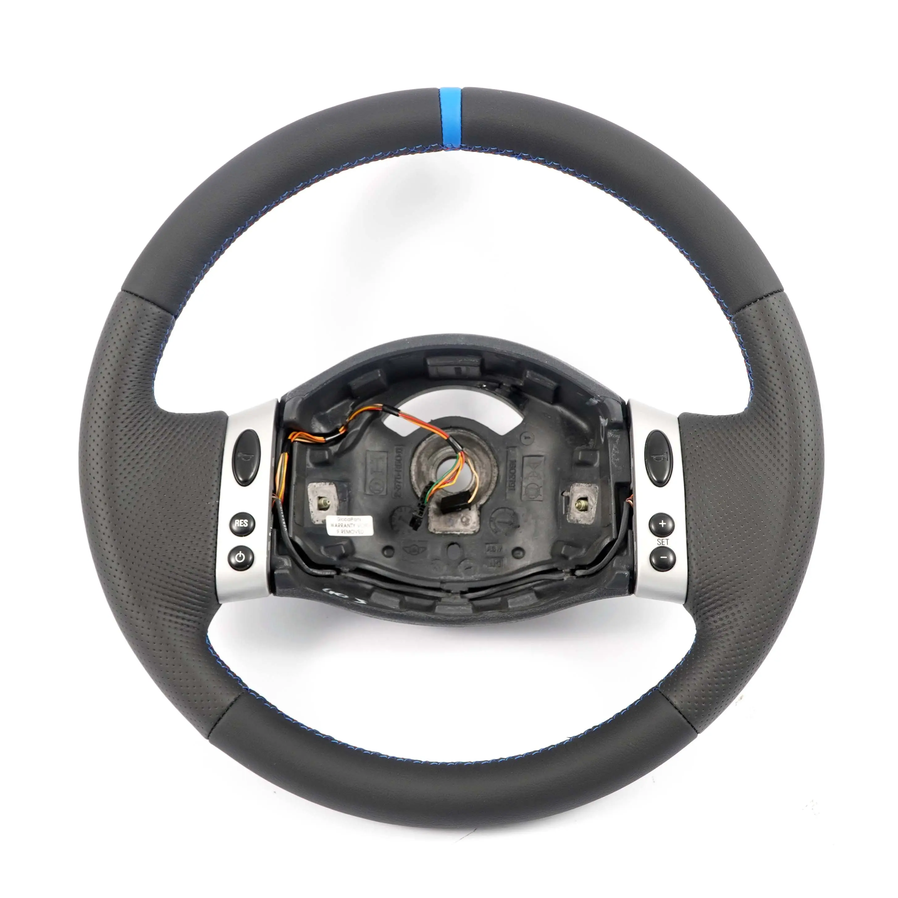 Mini Cooper R50 R52 R53 NEU Schwarz Leder Lenkrad Multifunktion
