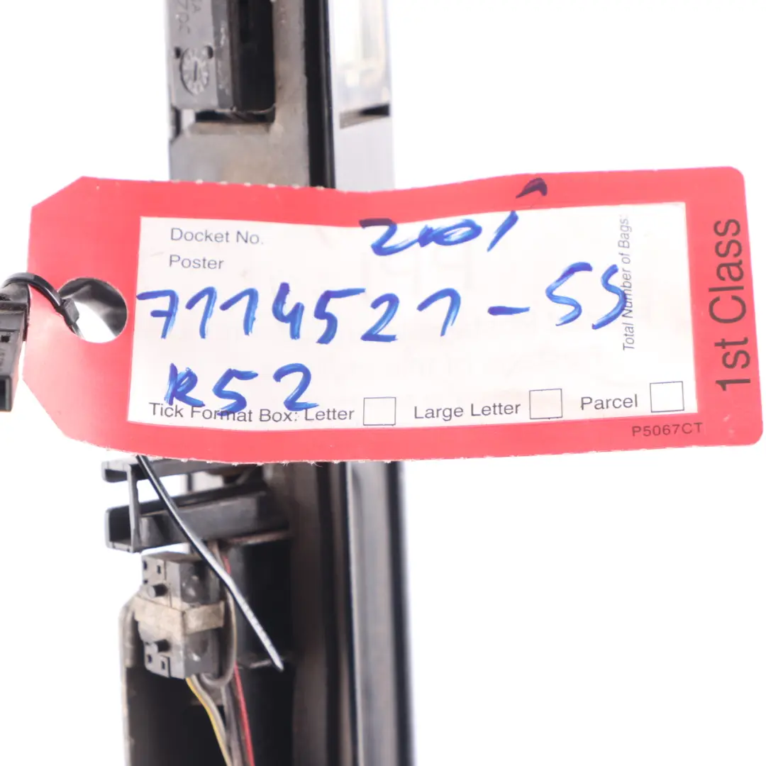 Boot Lid Trunk Grab Handle Sparkling Silver Metallic - A60 to Mini R50 R52 R53 with Part number 0148454 Mini R50 R52 R53 Boot Lid Trunk Grab Handle Sparkling Silver Metallic - A60 - SKU 0148454-SS - Part number 0148454