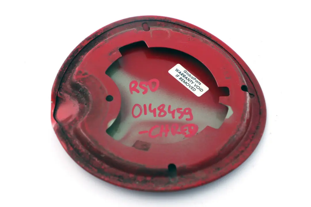 tapa del deposito De combustible Flap 0 Chili Red - 851 para Mini One R50 con número de pieza 148459 Mini One R50 tapa del deposito De combustible Flap 0 Chili Red - 851 - SKU 0148459-CHRED - Número de pieza 148459