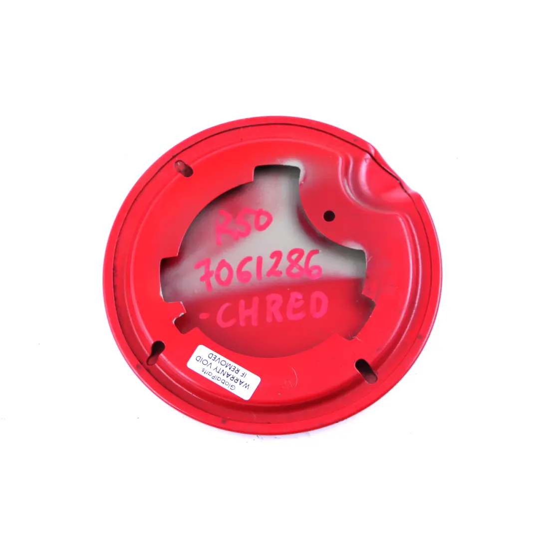 Flap Mini Cooper One R50 Fuel Filler Cover 0 Chili Red 851 to Fuel with Part number 148459 Fuel Flap Mini Cooper One R50 Fuel Filler Cover 0 Chili Red 851 - SKU 0148459-CHRED1 - Part number 148459