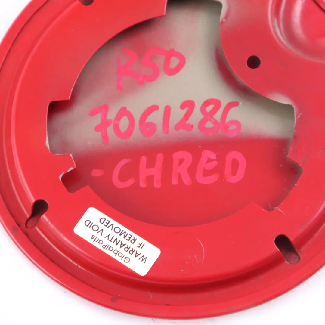 Flap Mini Cooper One R50 Fuel Filler Cover 0 Chili Red 851 to Fuel with Part number 148459 Fuel Flap Mini Cooper One R50 Fuel Filler Cover 0 Chili Red 851 - SKU 0148459-CHRED1 - Part number 148459