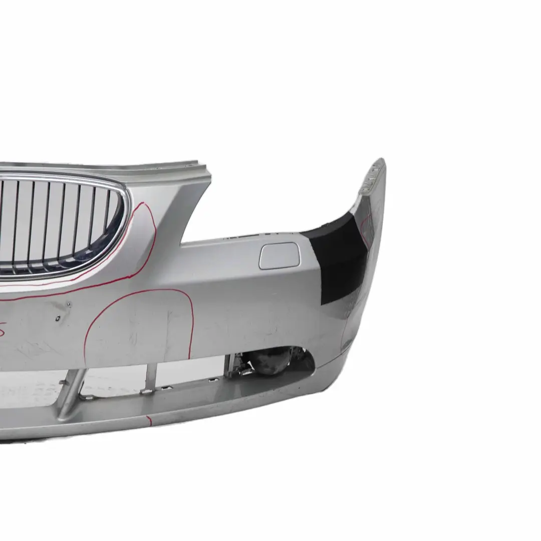 Front Bumper Trim Panel Titansilber Titan Silver Metallic - 354 to BMW E60 E61 with Part number 0149245 BMW E60 E61 Front Bumper Trim Panel Titansilber Titan Silver Metallic - 354 - SKU 0149245-TS - Part number 0149245