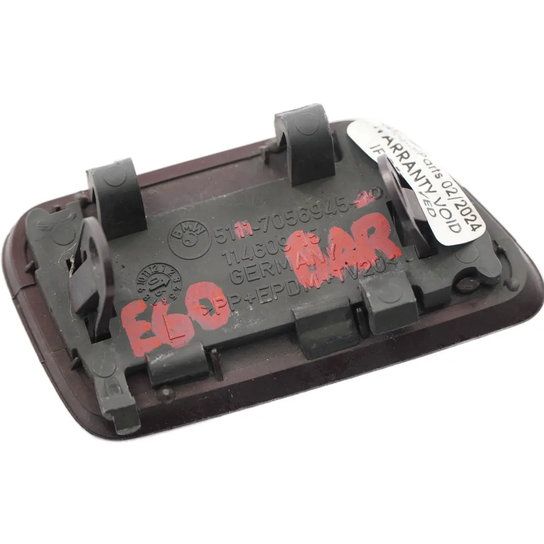 BMW E60 Coperchio lavafari anteriore sinistro Barberarot Rosso A39 7056945 - SKU 0149264-BAR - Numero di parte 0149264