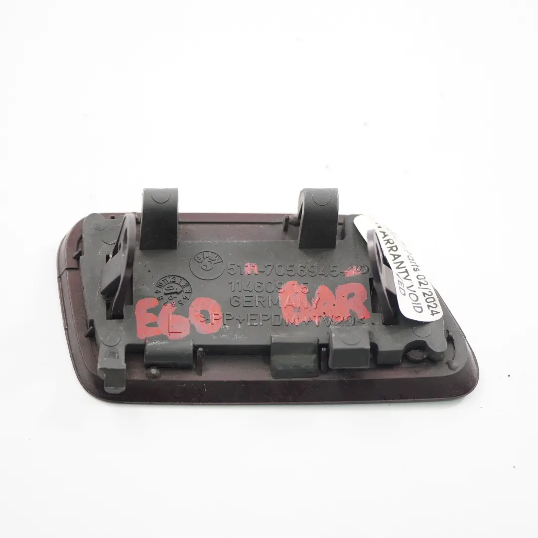 BMW E60 Couvercle lave-phares avant gauche Barberarot Rouge A39 7056945 - SKU 0149264-BAR - Numéro de pièce 0149264