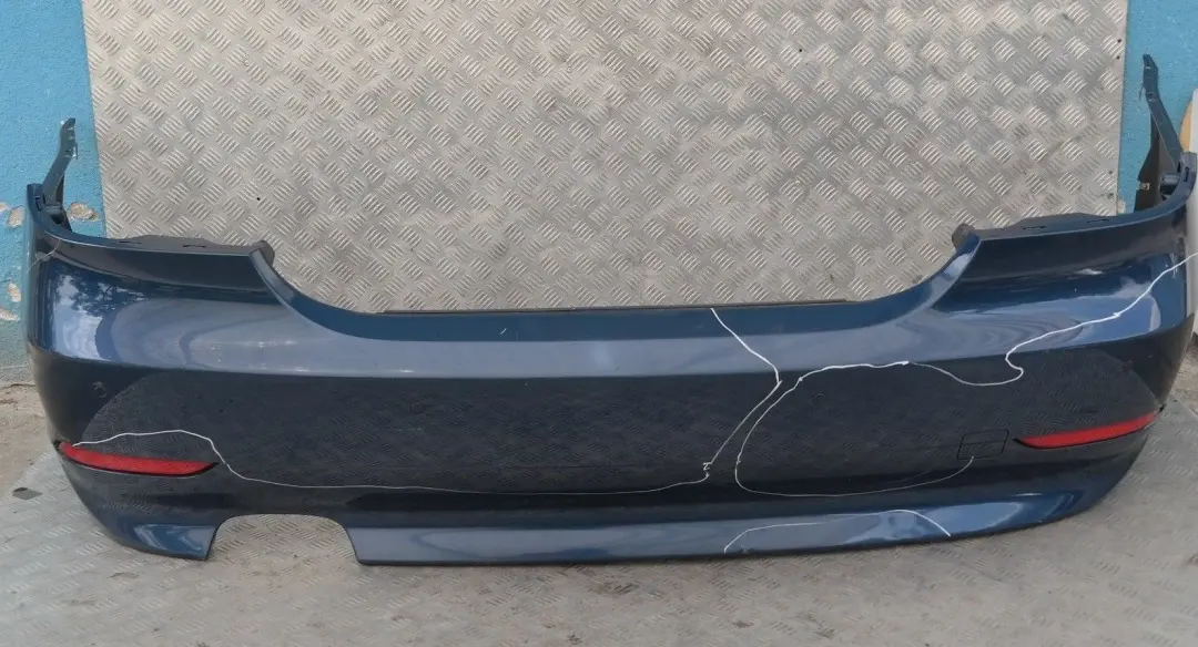 BMW 5 Series E60 Saloon Rear Bumper Mysticblau Mystic Blue Metallic A07 - SKU 0149317-MYS - Part number 149317
