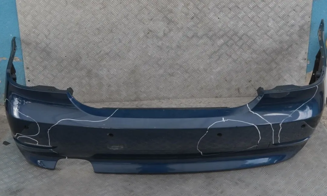 BMW 5 SERIES E60 Saloon Rear Bumper PDC Mysticblau Mystic Blue Metallic A07 - SKU 0149318-MYS1 - Part number 149318