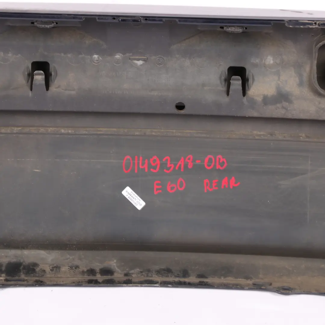 Bumper PDC Orientblau Orient Blue Metallic - 317 to BMW 5 E60 Saloon Rear with Part number 0149318 BMW 5 E60 Saloon Rear Bumper PDC Orientblau Orient Blue Metallic - 317 - SKU 0149318-OB - Part number 0149318