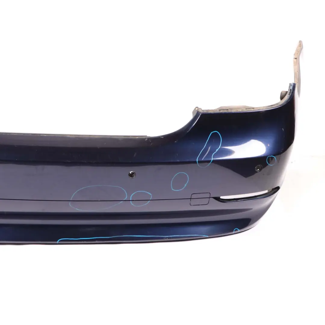 Bumper PDC Orientblau Orient Blue Metallic - 317 to BMW 5 E60 Saloon Rear with Part number 0149318 BMW 5 E60 Saloon Rear Bumper PDC Orientblau Orient Blue Metallic - 317 - SKU 0149318-OB - Part number 0149318